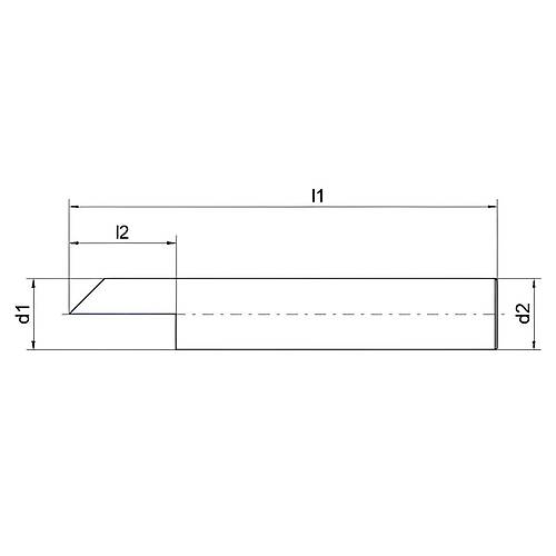 6.0 x 50 mm - Karb�r Grav�r ucu, 60�, panto�raf frezesi