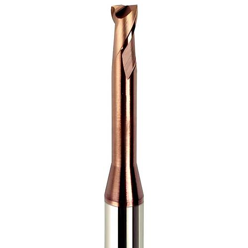 2,0 x 6 x 50, d2=4 mm - Karbr Dalma Boylu Dz Freze ucu, Z=2, 30, TiSiN Kaplamal, 55 HRC