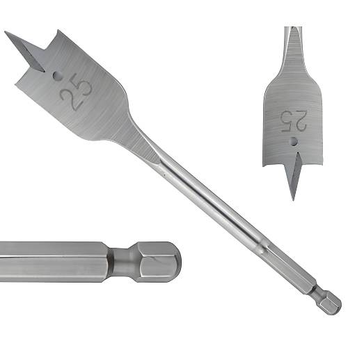 10 mm - Ah�ap matkap ucu QuickBit (alt�gen) sapl� ah�ap matkab�, D�z a�a� matkap ucu