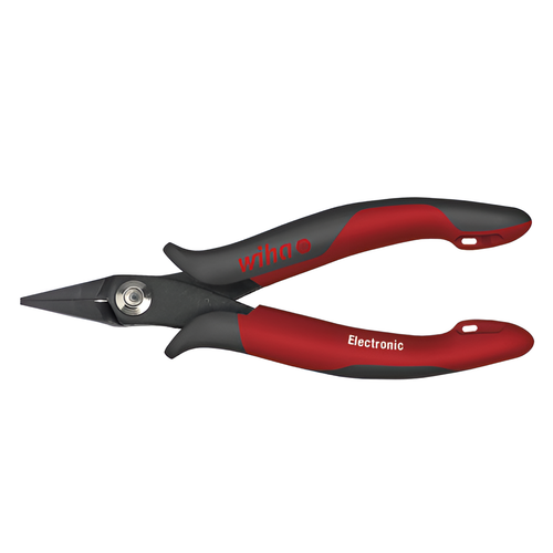 Wiha Elektronik i�ne burunlu pense dar, k�sa kafal� d�z form 135 mm, 5 1/3