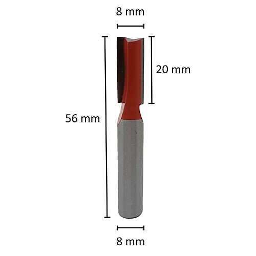 8 mm El freze ucu, Karb�r (Elmas) kaynakl� frezeleme ucu, Router Bit Ah�ap freze ucu, D�z kanal freze ucu (�aft 8 mm)