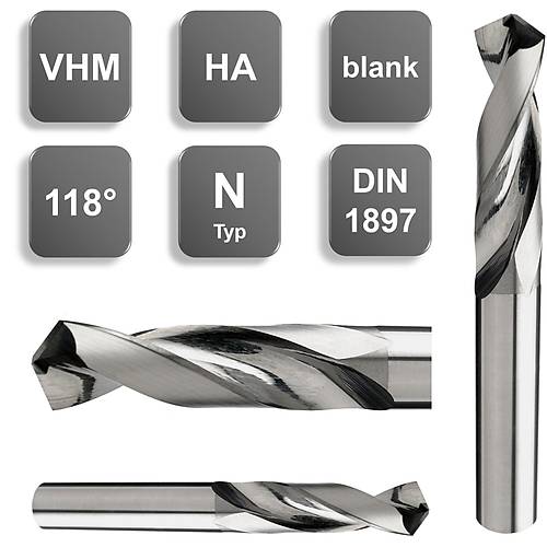 6,2 x 32 x 70 mm - Karbr Matkap Ucu, 118, DIN1897, Nachreiner