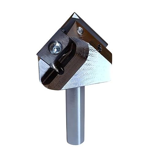 90� d2=16 mm - V-Cut Freze ucu, Takmatik Sistem V B��ak, MDF Ah�ap frezesi, Z=2