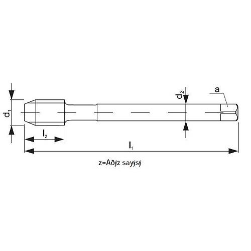 M36 - NAREX HSSE Dz Makina Klavuz, TIN