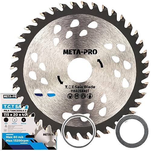 115x20 mm ah�ap testere b��a��, karb�r u�lu, Z=40  Ah�ap ve laminat i�in hassas testere b��a��, 20 mm delik