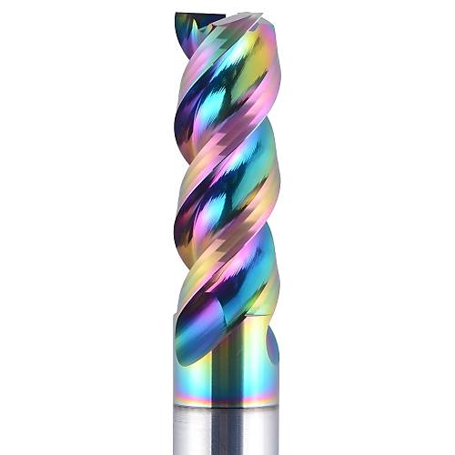 10,0 x 25 x 75 mm d2=10 mm Masif Karb�r Al�minyum Freze Ucu � HPC RainBow DLC Kaplamal�