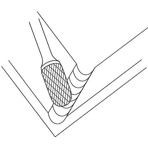 19 x 25 x 65 aft 6 mm - Karbr (HM) Sert Metal apraz dili Kalp Freze, yuvarlak alnl silindir apak alma takm