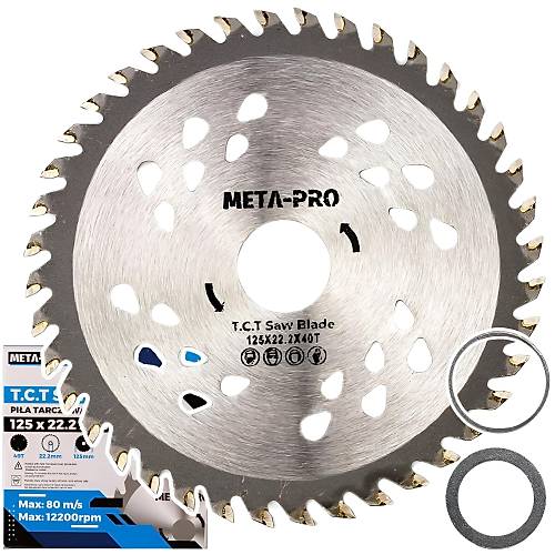 Ah�ap ve laminat i�in 125 mm karb�r u�lu Z=40 ah�ap testere b��a��  Hassas testere b��a��, delik �ap� 22,2 mm