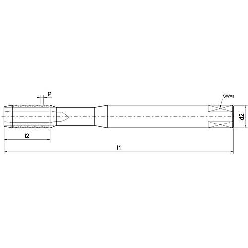 M16 HSSE El K�lavuz Seti, 3 Par�a (1-2-F), Kaplamal�, - 6HX, D�z Kanall�, DIN 352, 40 HRC Sertli�e Kadar