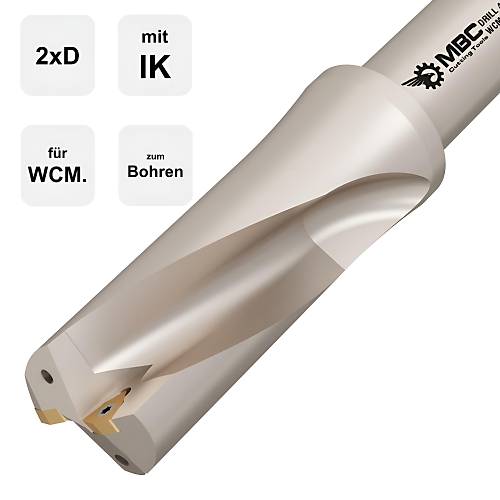 50 mm 2xD U Drill WCMX Takma U�lu Matkap