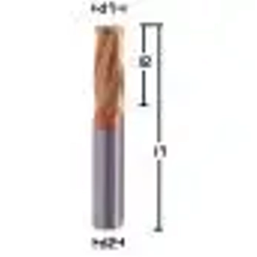 12,0 x 30 x 75, d2=12 mm - Kaba Tala� Freze ucu, Z=4, Karb�r, Tisin Kaplamal� Tip HR Frezeleme Kesici Tak�m�