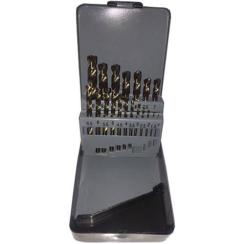 1 - 13 mm 25 adet - HSSE Matkap Ucu Seti, %5 Co, Alt�n Seri Paslanmaz �elik i�in uygun 135�