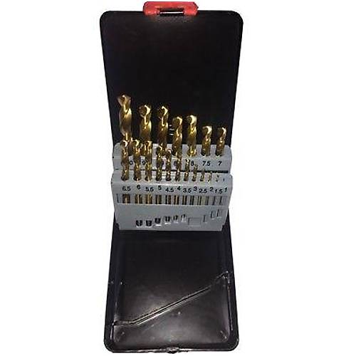 1 - 10 mm 19 adet - HSS Matkap Ucu Seti, Titanyum Kapl�, DIN338 Matkap seti