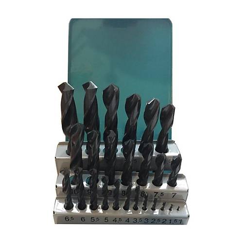 1 - 10 mm 19 adet - HSS-R Matkap Ucu Seti, Metal, Demir