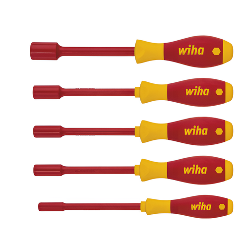 Wiha Tornavida seti SoftFinish� elektrik koruyuculu Alt�gen somun anahtar� 5 par�al�