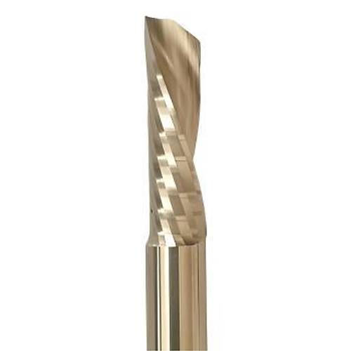 3,0 x 15 x 50, d2=3 mm ✔ Karb�r ZrN Kaplamal� CNC Sol Helis B��ak / Ters Router ucu, Z=1