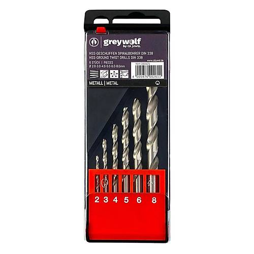 HSS-G Matkap Ucu Seti 10 Adet � 2 / 3 / 4 / 5 / 6 / 8 mm