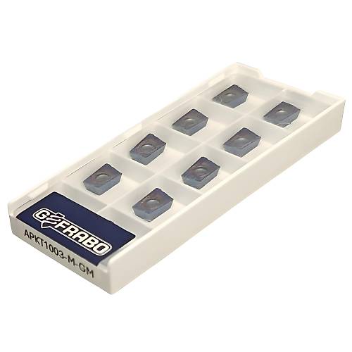 10 Adet APKT1003 - Paslanmaz �elik  �zel Kaplamal� De�i�tirilebilir Freze U�lar�