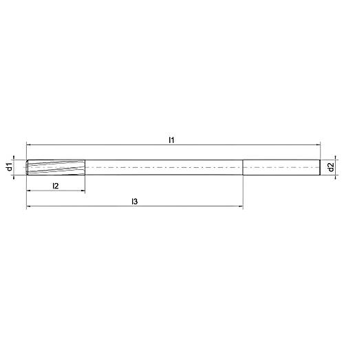 4,80 x 23 x 58 x 86, d2=5 mm - HSSE NC Hassas Makine Rayba ucu, DIN212, Form D, Tolerans 0/+0,003