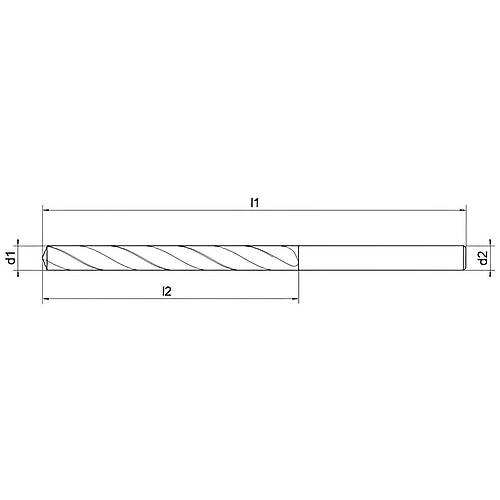 4,8 x 52 x 86 mm - HSS-E (%5 Cobalt) Matkap Ucu, TIN, 135, DIN338 Delik Delme ucu, Nachreiner