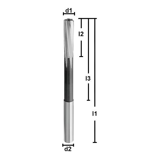 4,80 x 23 x 58 x 86, d2=5 mm - HSSE NC Hassas Makine Rayba ucu, DIN212, Form D, Tolerans 0/+0,003
