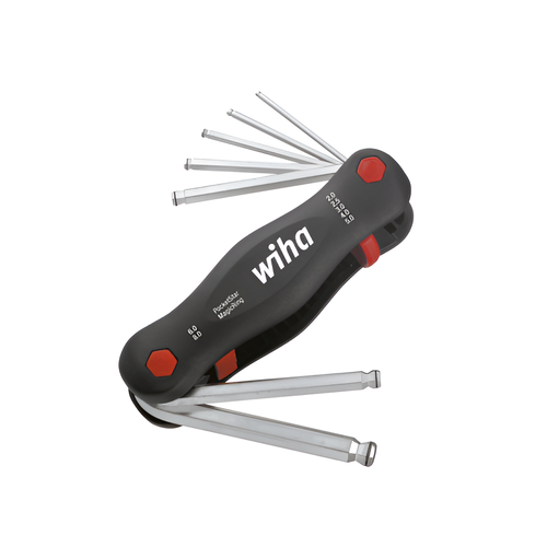Wiha Multitool PocketStar Alt�gen bilyeli u� MagicRing� 7 par�al�, yay �eli�inden MagicRing�, tamamen sertle�tirilmi�, elektrokaplamal�