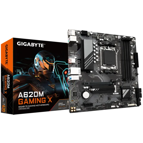 Gigabyte A620M GAMING X Sc-AM5 A620 DDR5 7600Mhz M2 mATX AMD Anakart