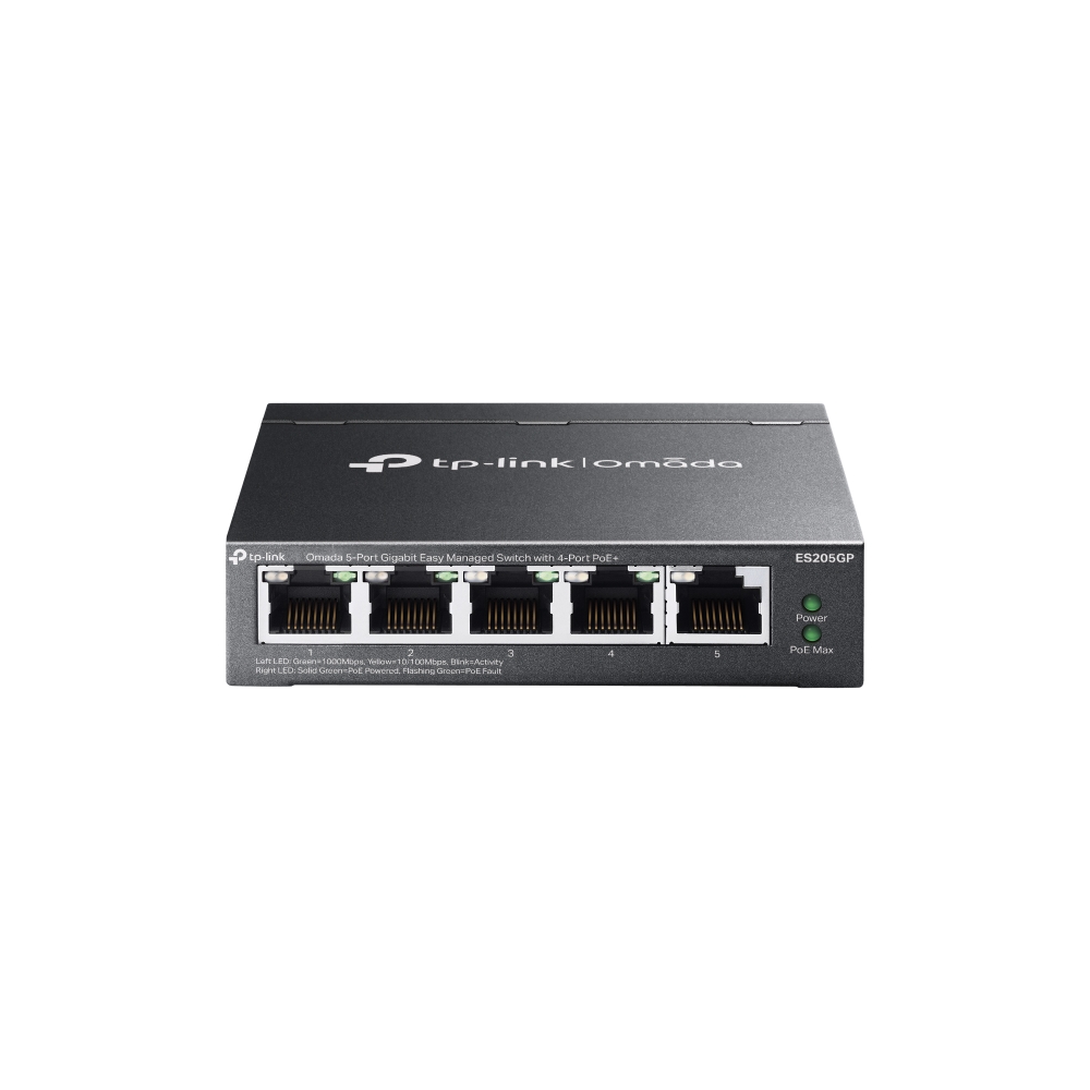 Tp-Link ES205GP Omada 5 Port Gigabit 4 Port PoE+ 65W Metal PoE Switch