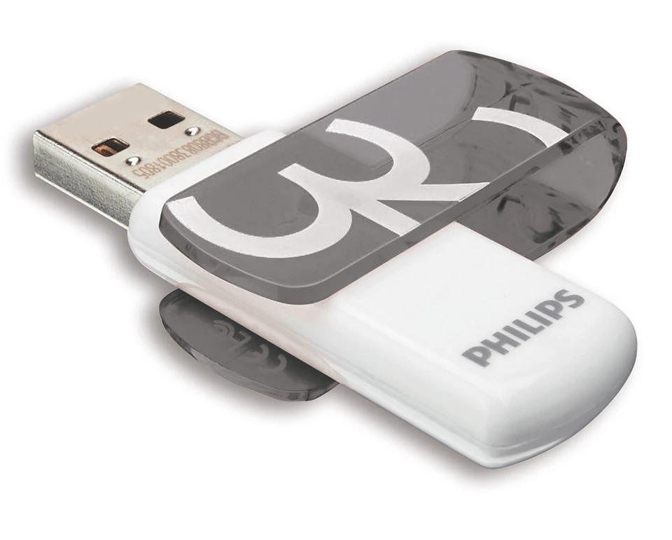 Philips FM32FD05B 32 GB USB 2.0 Vivid Gölge Grisi USB Flash Bellek