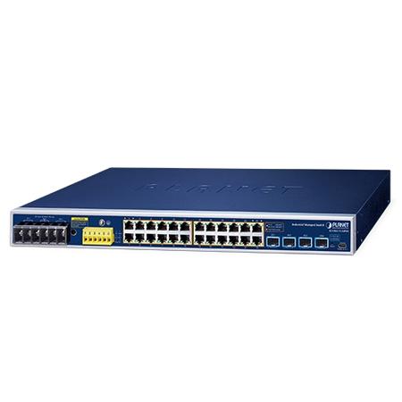 Planet PL-IGS-R4215-24P4X 24 Port Gigabit PoE+ 4 Port 10G SFP+ L2 Yönetilebilir PoE Switch