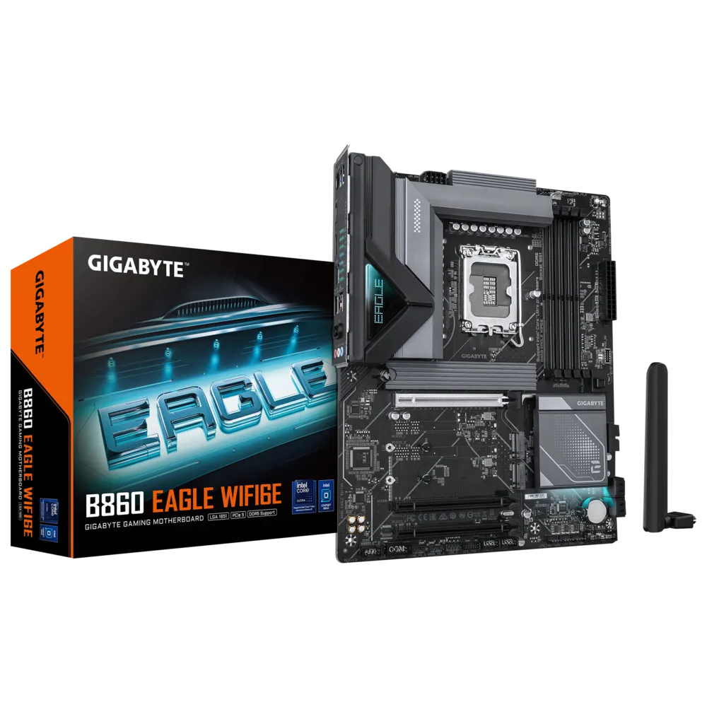 Gigabyte B860 EAGLE WIFI6E Sc-1851 B860 DDR5 9066Mhz 3xM2 Wifi 6E 2.5Gbit ATX INTEL Anakart