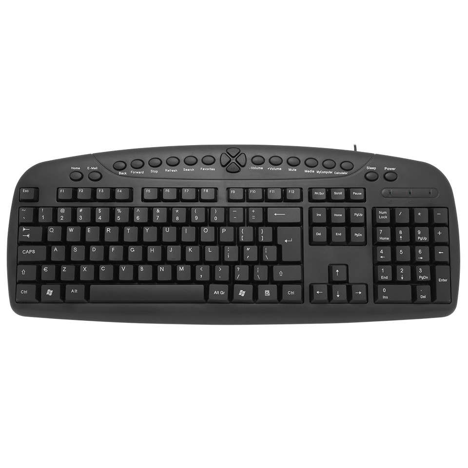 Frisby FK-130EU Q Eng USB Multimedia Siyah Kablolu Klavye