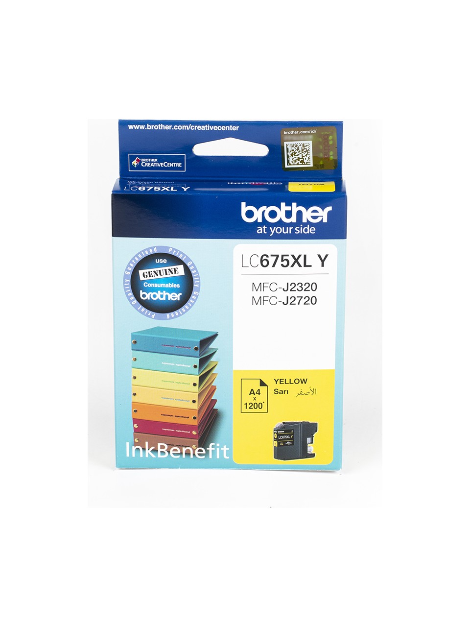 Brother LC675XLY 1.200 Sayfalık Sarı Orijinal Kartuş