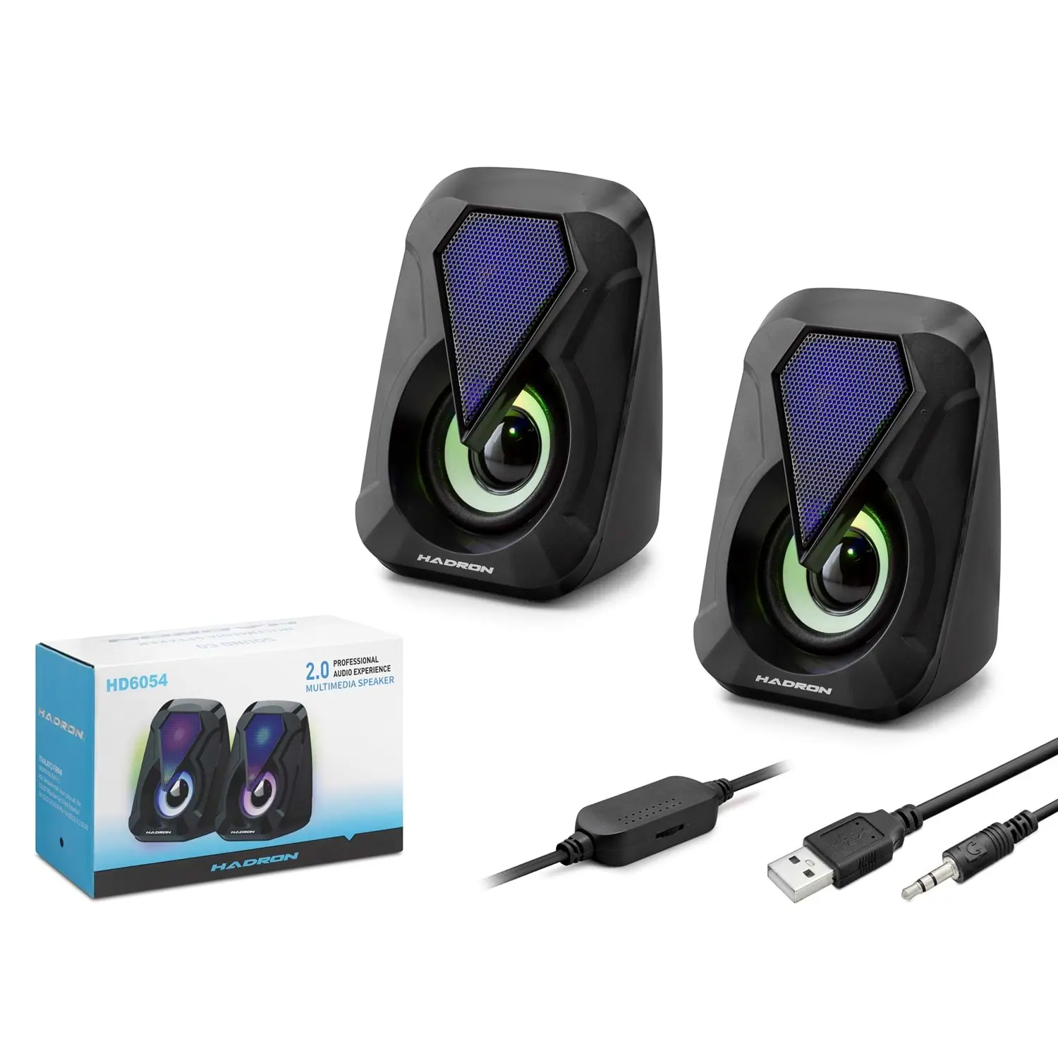Hadron HD6054 1+1 6W Siyah USB Hoparlör