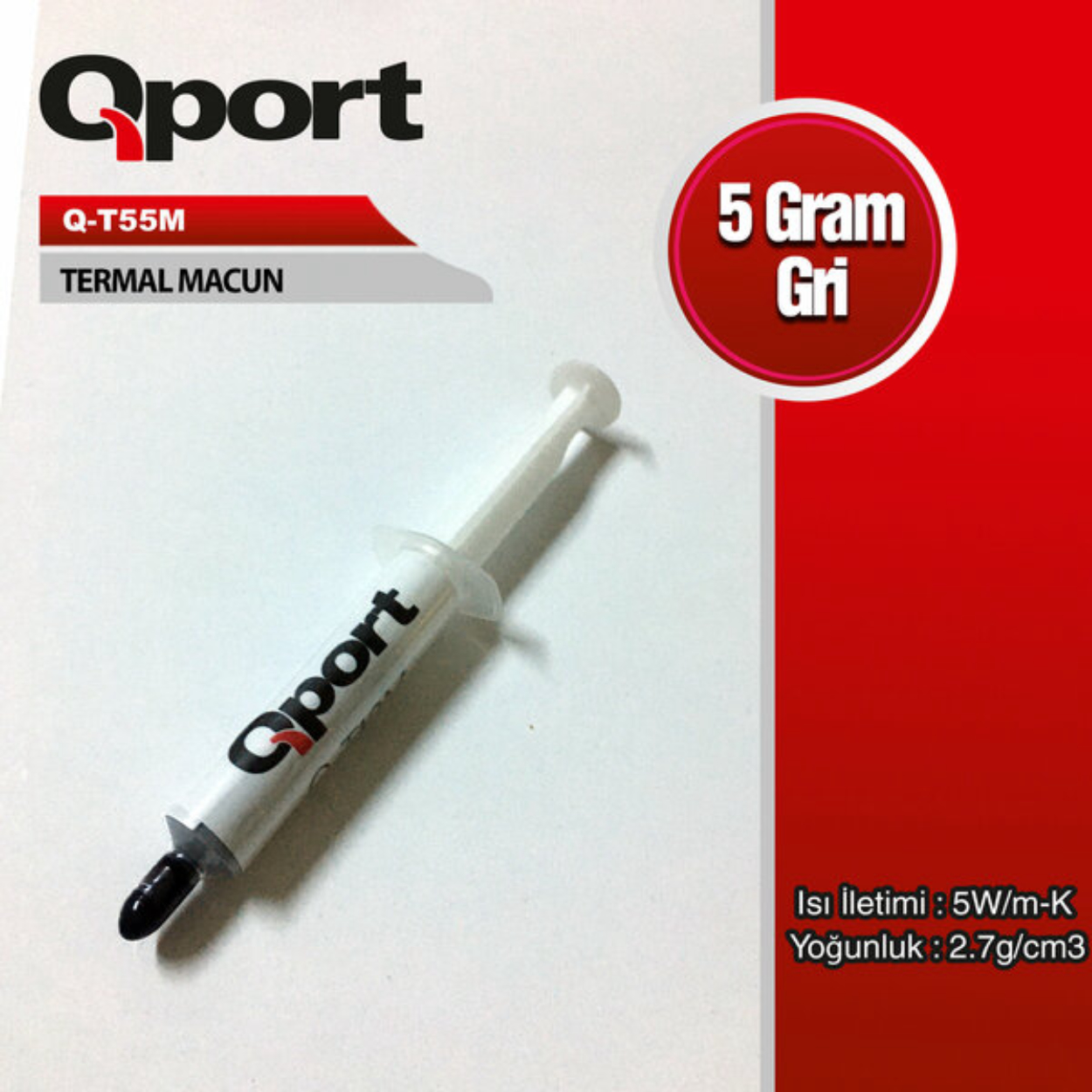 Qport Q-T55M 5 Gr 5W/M-K 2.7/CM3 Termal Macun