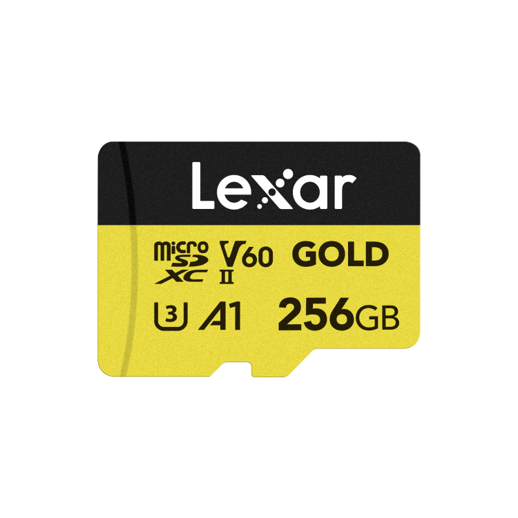Lexar LMSGOLD256G-BNNNG 256 GB 280-180Mb/s SDXC UHS-II A1 U3 V60 Gold microSD Hafıza Kartı