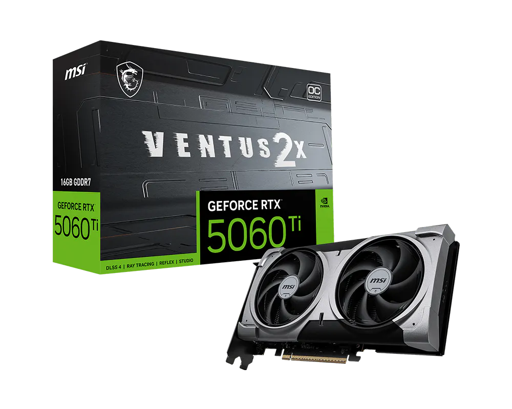 Msi GEFORCE RTX 5060 TI 16G VENTUS 2X OC PL 16 GB GeForce RTX 5060 Ti 128Bit NVIDIA Ekran Kartı