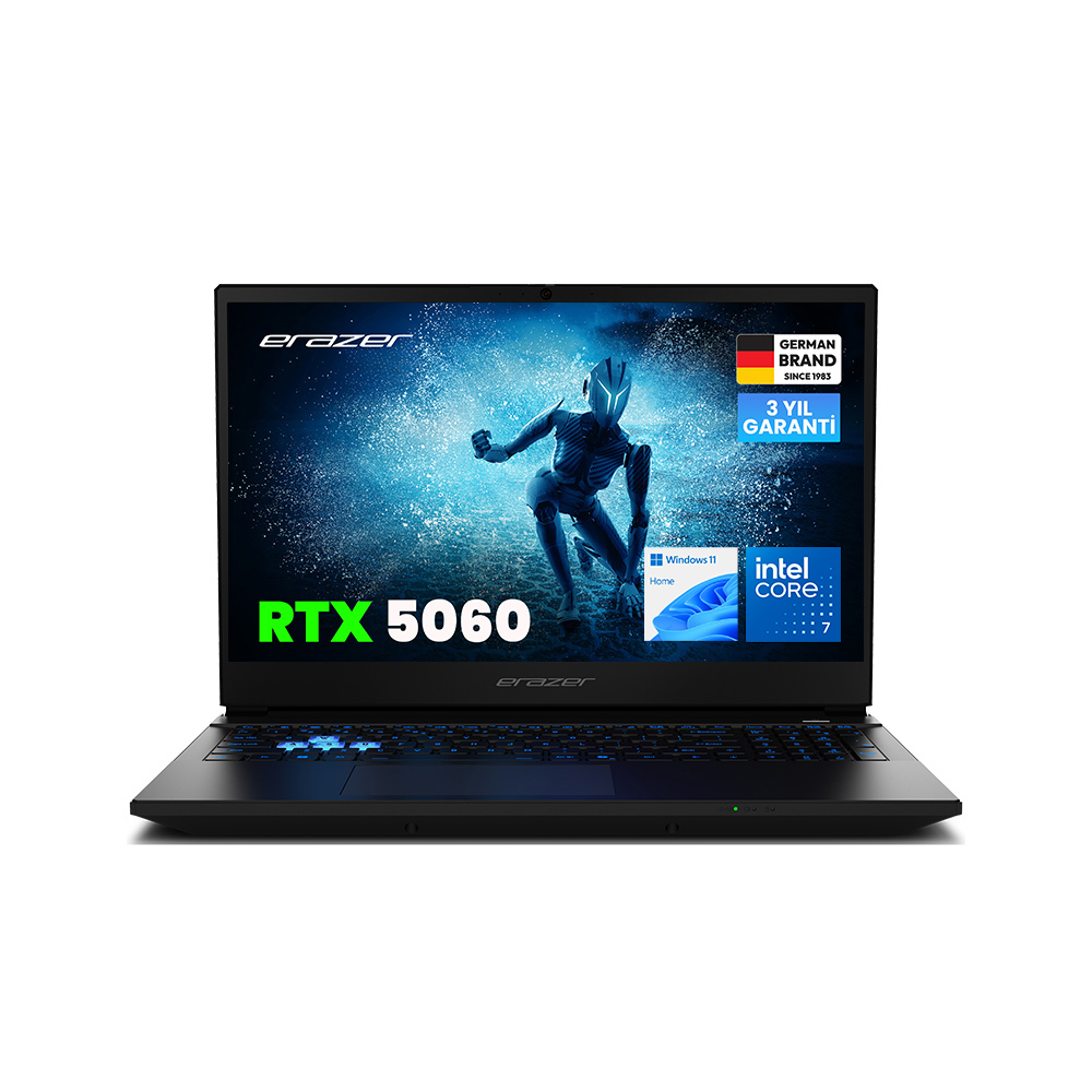Erazer MD62761 Deputy 15 P1 CI7 250H 2.5Ghz 16GB 1TGB 8GB RTX5060 15.6 Win11 Home Notebook Bilgisayar