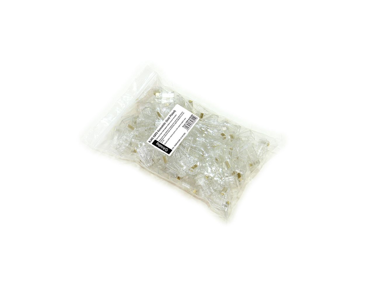 Frisby FNW-RJ4530N 100 lü Şeffaf CAT5 Modüler Konnektör