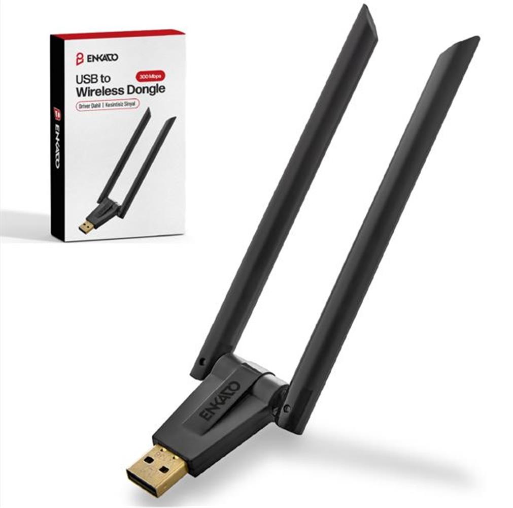 Enkado EKD-UW91 Usb 3.0 300Mbps 2 Anteli Kablosuz Ağ Adaptörü