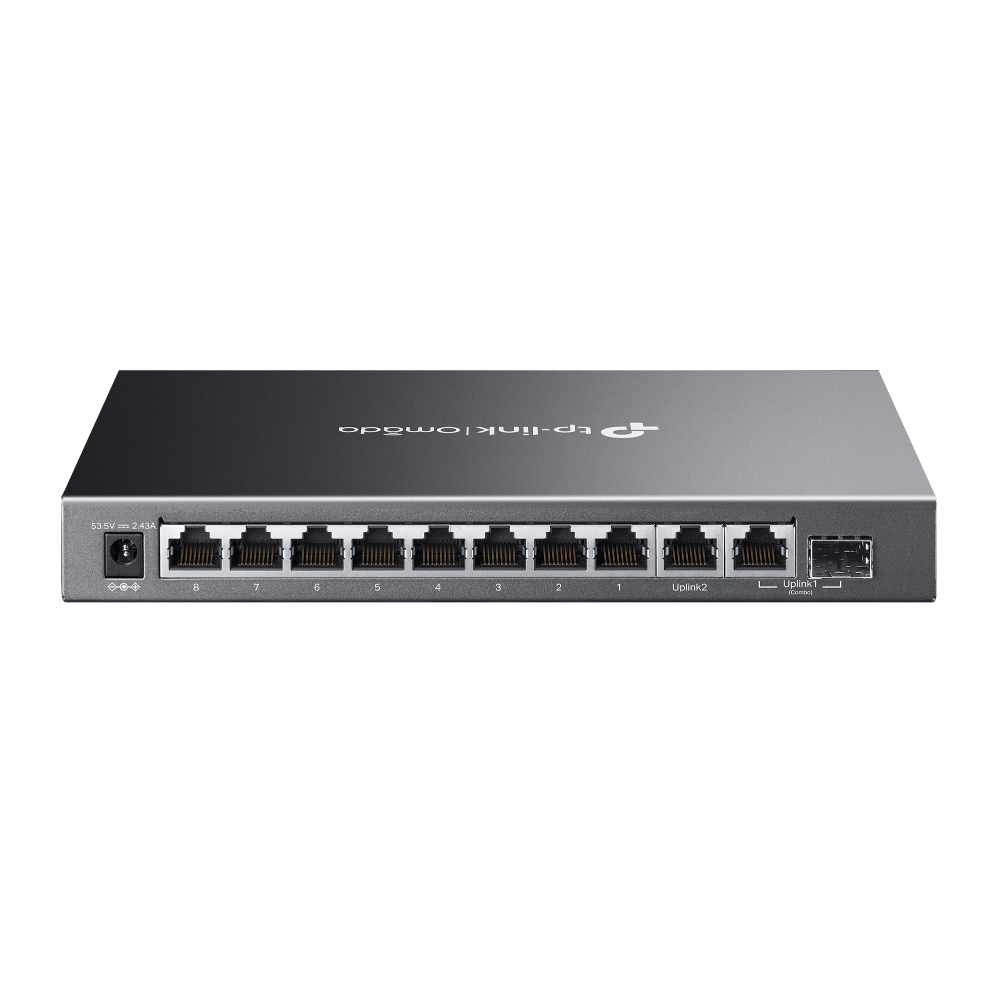 Tp-Link ES210GMP Omada 10 Port Gigabit 8 Port PoE+ 1 Port SFp 123W PoE Switch