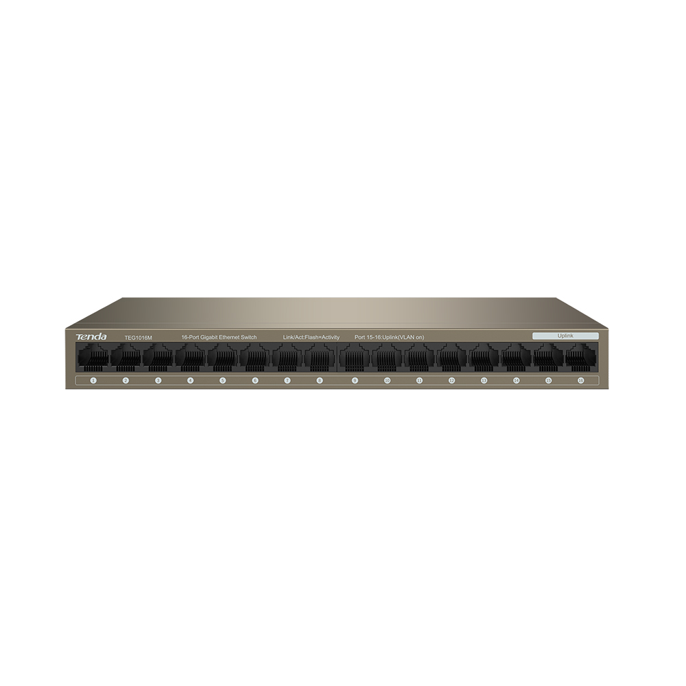 Tenda TEG1016M 16 Port Gigabit Masaüstü Ethernet Switch