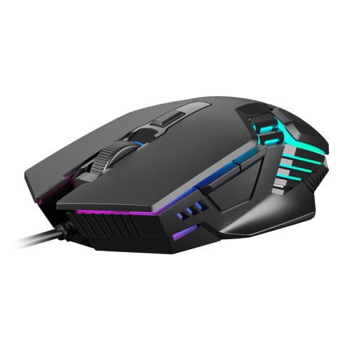 Gamdias AURA GS4 USB 3600Dpi 6 Programlanabilir Tuşlu Siyah Kablolu Oyuncu Mouse