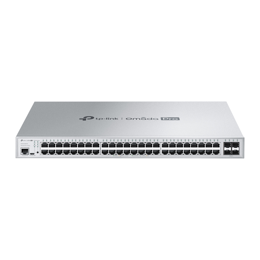 Tp Link S5500-48GP4F Omada Pro 48 Port Gigabit PoE 4 Port SFP L2+ 384W Yönetilebilir PoE Switch