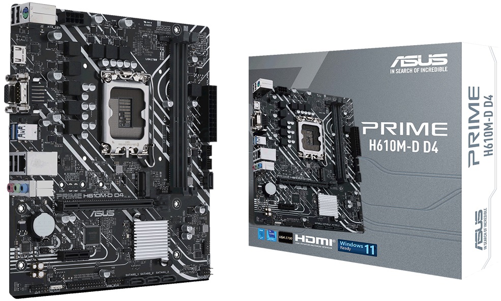Asus PRIME H610M-D Sc-1700 H610 DDR5 5600Mhz M.2 ASUS 5X PROTECTION III mATX INTEL Anakart