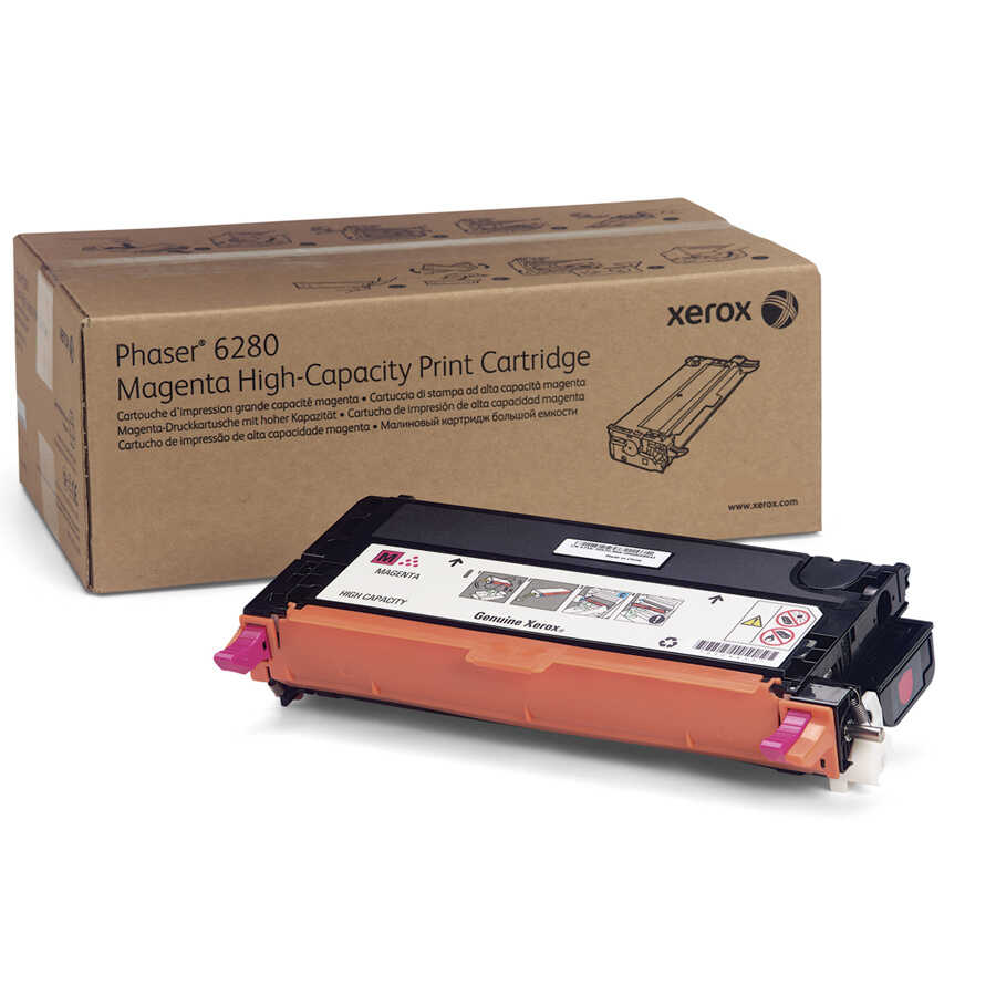 Xerox 106R01401 Phaser 6280 5.900 Sayfalık Yüksek Kapasiteli Kırmızı Orijinal Laser Toner