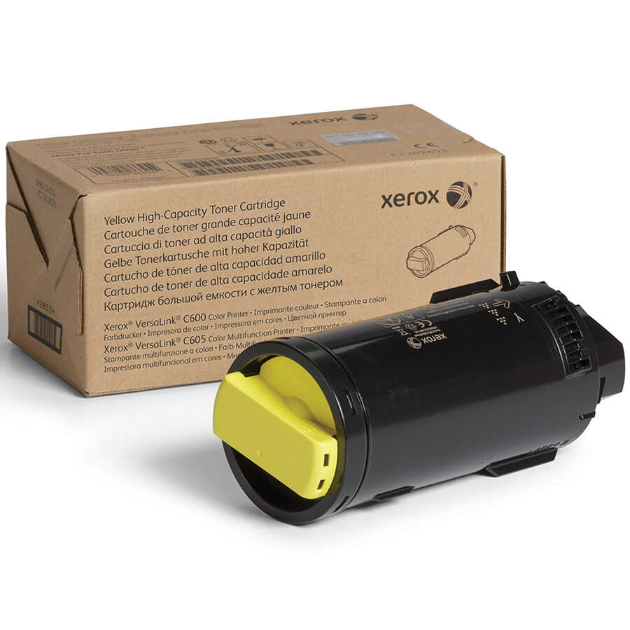 Xerox 106R03914 C600-C605 10.100 Sayfalık Yüksek Kapasiteli Sarı Orijinal Laser Toner