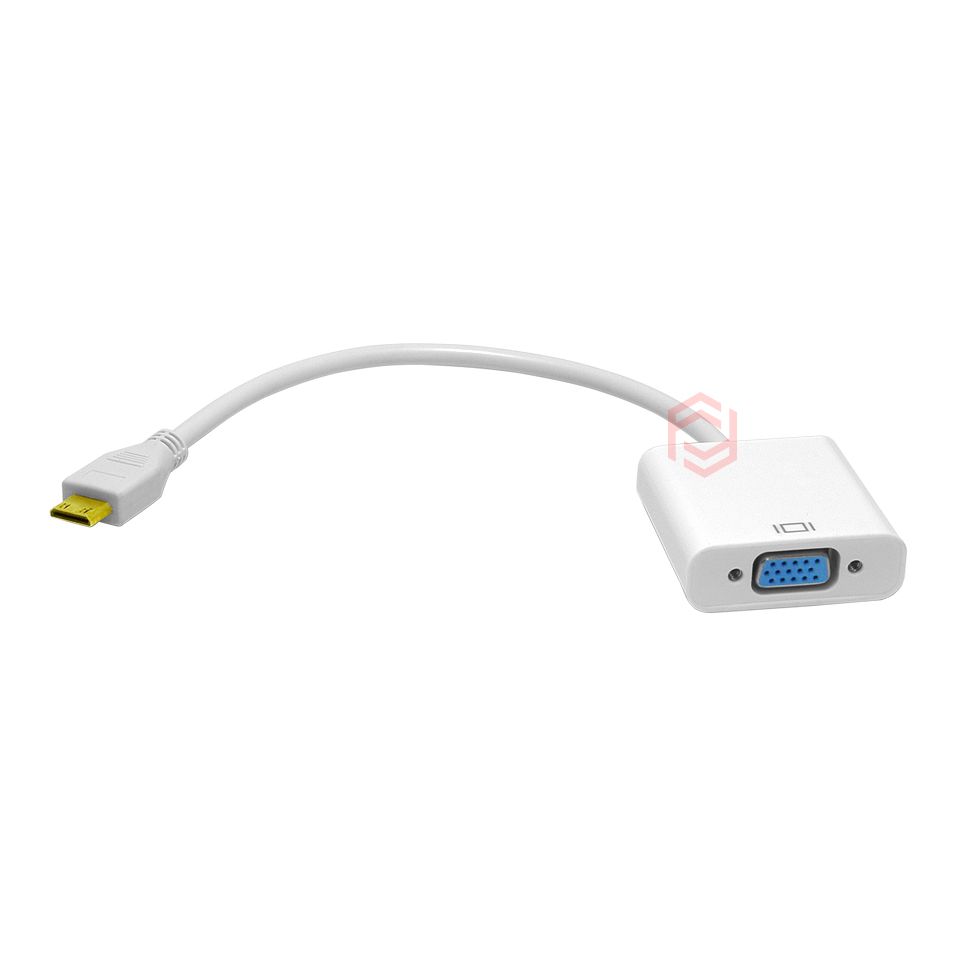 Frisby FA-6634HV mini HDMI to VGA Erkek-Dişi Beyaz Dönüşütrücü Adaptör