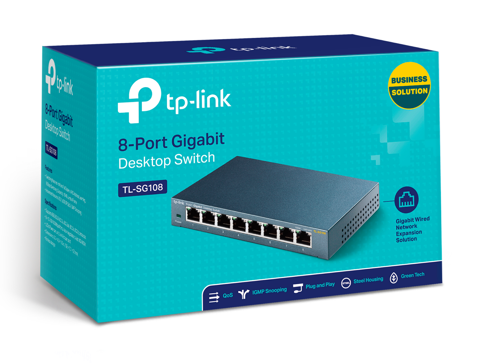 Tp-Link TL-SG108 8 Port 10/100/1000 Masaüstü Switch
