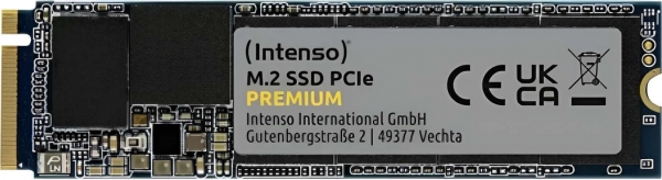 Intenso 3835460 1 TB Prenium 2100-1700Mb/s PCIe NVMe Gen3 M.2 22x80 SSD Harddisk